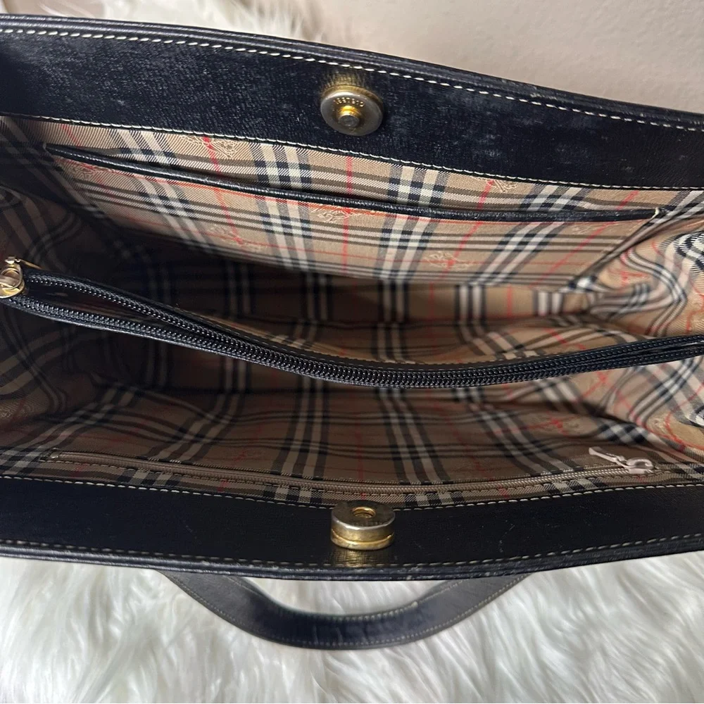 Burberry Black Leather Bag